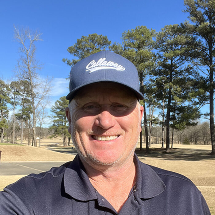 Jeff Copeland, PGA, outdoors on a golf course in a Callaway cap